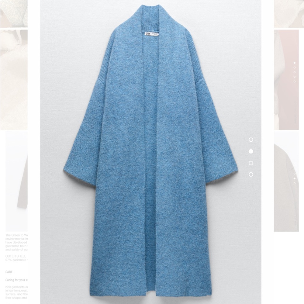 Zara Long Alpaca Blend Coat Limited Edition